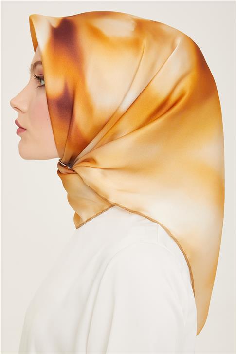 Armine Geometrik Desenli Sura İpek Eşarp 24Ya9125 83 51