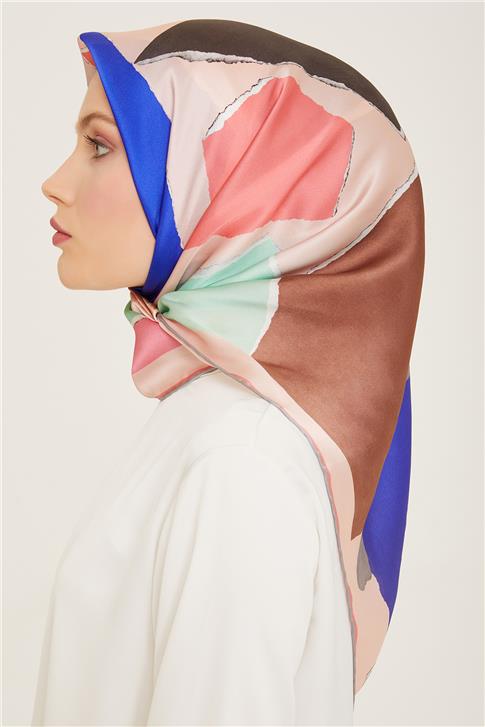 Armine Geometrik Desenli Twill İpek Eşarp 24Ya9125 83 84