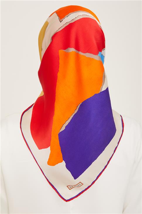 Armine Çiçek Desenli Sura İpek Eşarp 24Ya9127 31 04