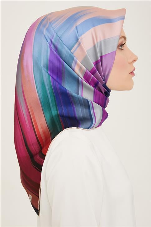 Armine Soyut Desenli Twill İpek Eşarp 24Ya9131 52 31