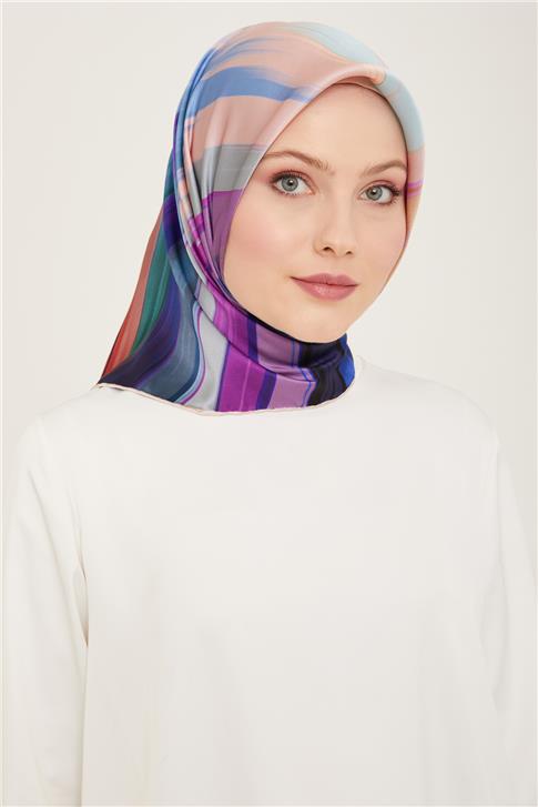 Armine Soyut Desenli Twill İpek Eşarp 24Ya9131 52 31