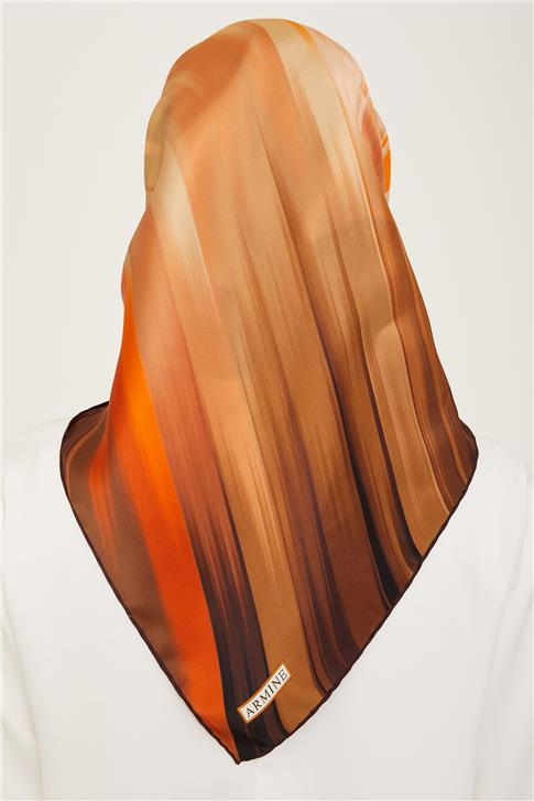 Armine Soyut Desenli Sura İpek Eşarp 24Ya9131 83 50