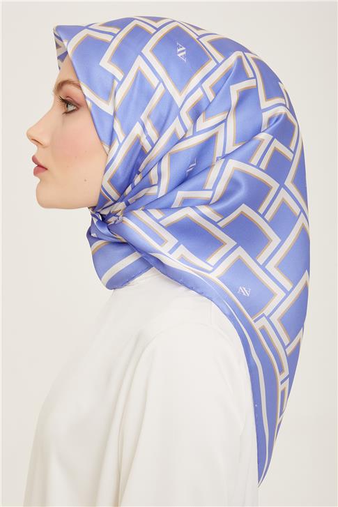 Armine Monogram Desenli Twill İpek Eşarp 24Ya9132 85 80