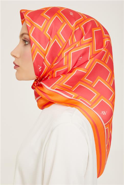 Armine Monogram Desenli Twill İpek Eşarp 24Ya9132 85 85