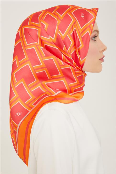 Armine Monogram Desenli Twill İpek Eşarp 24Ya9132 85 85