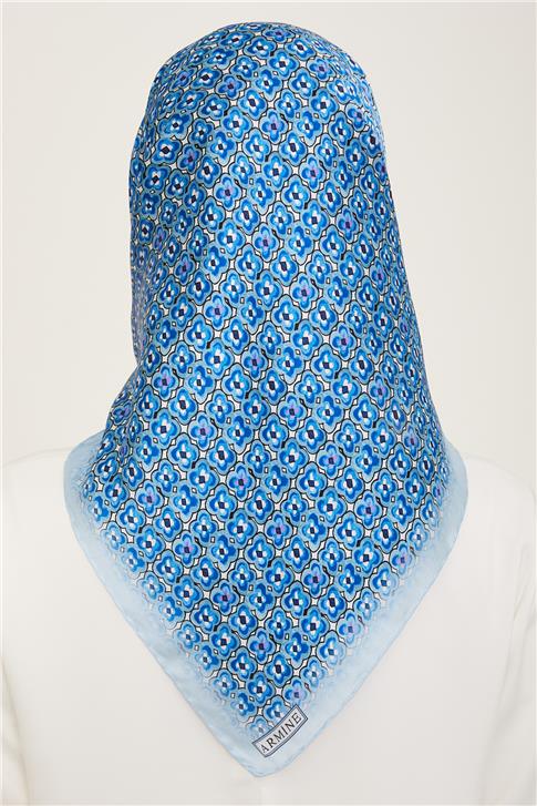 Armine Klasik Desenli Twill İpek Eşarp 24Ya9134 67 39