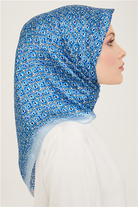 Armine Klasik Desenli Twill İpek Eşarp 24Ya9134 67 39