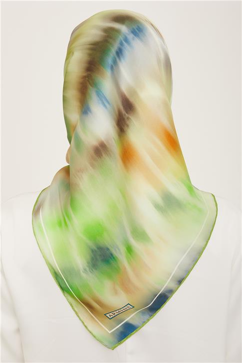 Armine Geometrik Desenli Sura İpek Eşarp 24Ya9137 56 02