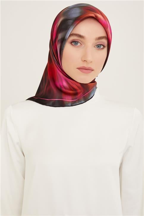 Armine Geometrik Desenli Sura İpek Eşarp 24Ya9137 56 59