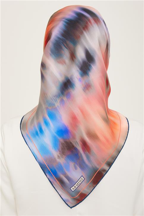 Armine Geometrik Desenli Sura İpek Eşarp 24Ya9137 56 83