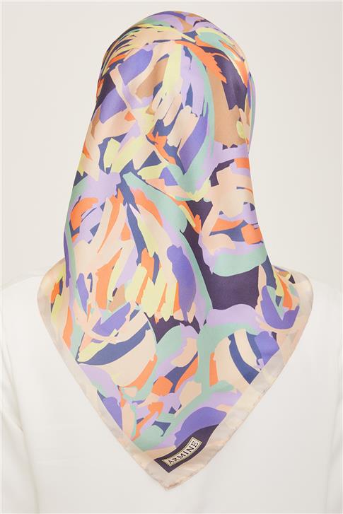 Armine Obje Desenli Sura İpek Eşarp 24Ya9141 81 81