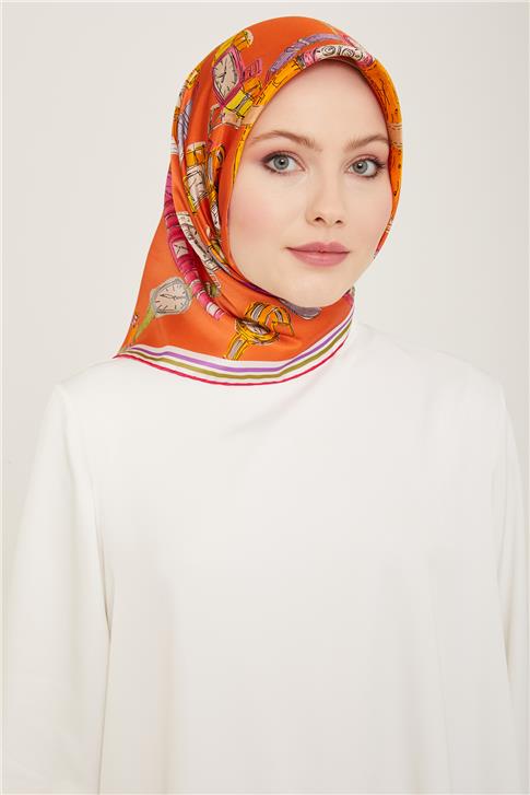 Armine Klasik Desenli Sura İpek Eşarp 24Ya9142 82 04