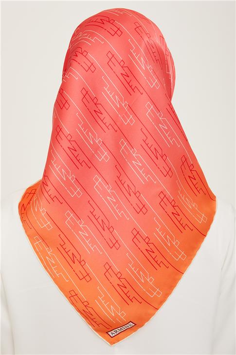 Armine Klasik Desenli Twill İpek Eşarp 24Ya9142 53 81