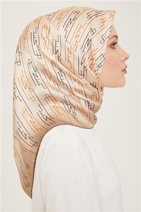 Armine Soyut Desenli Sura İpek Eşarp 24Ya9143 83 52