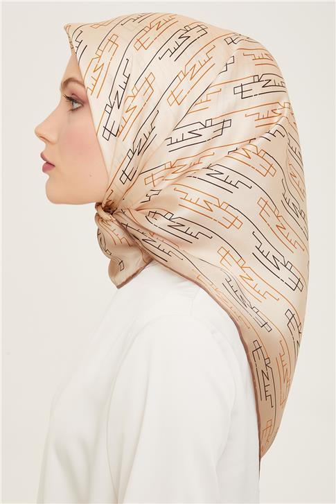 Armine Soyut Desenli Sura İpek Eşarp 24Ya9143 83 52