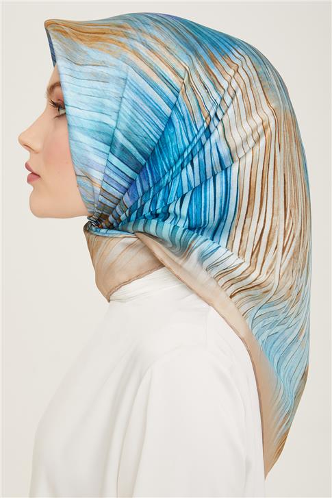 Armine Soyut Desenli Twill İpek Eşarp 24Ya9143 7 04