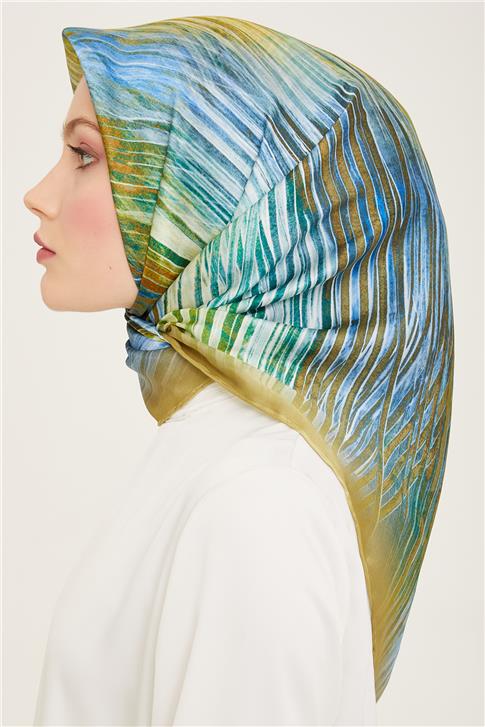 Armine Soyut Desenli Twill İpek Eşarp 24Ya9143 7 05