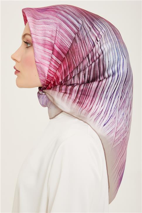 Armine Soyut Desenli Twill İpek Eşarp 24Ya9143 7 34