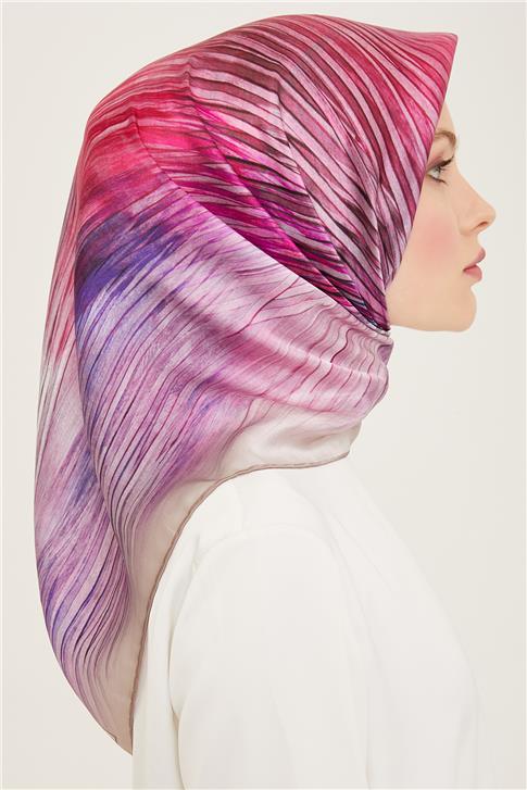 Armine Soyut Desenli Twill İpek Eşarp 24Ya9143 7 34