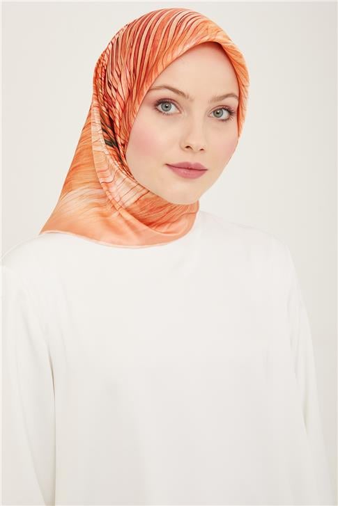 Armine Soyut Desenli Twill İpek Eşarp 24Ya9143 7 55