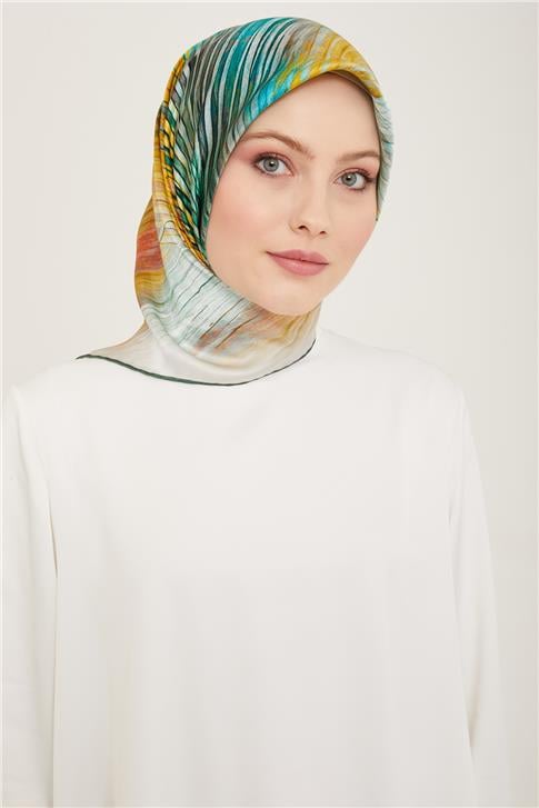 Armine Soyut Desenli Twill İpek Eşarp 24Ya9143 7 83