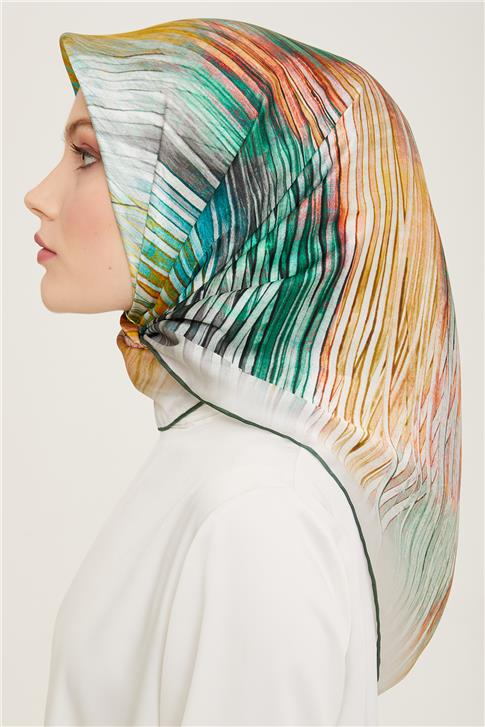 Armine Soyut Desenli Twill İpek Eşarp 24Ya9143 7 83