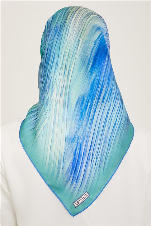 Armine Geometrik Desenli Sura İpek Eşarp 24Ya9144 6 54