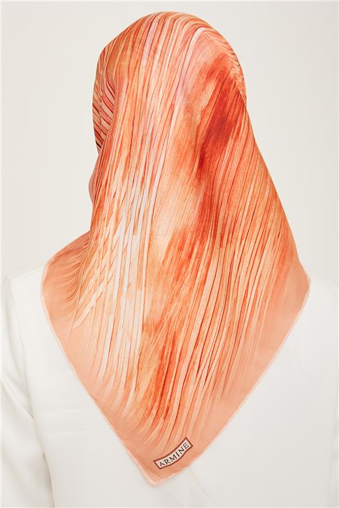 Armine Geometrik Desenli Sura İpek Eşarp 24Ya9144 6 55