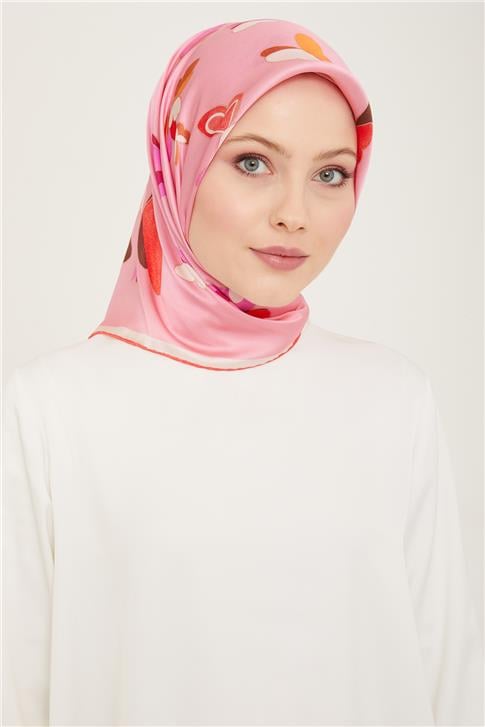 Armine Obje Desenli Twill İpek Eşarp 24Ya9146 33 04