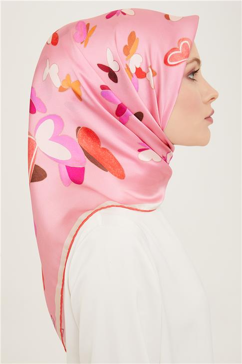 Armine Obje Desenli Twill İpek Eşarp 24Ya9146 33 04