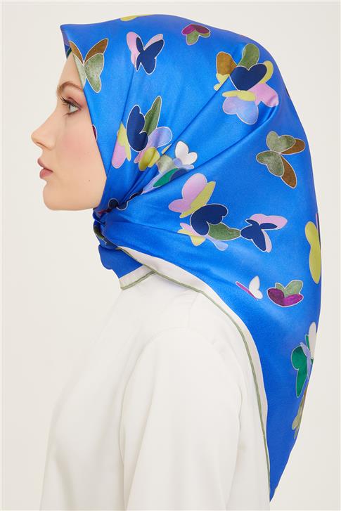 Armine Obje Desenli Twill İpek Eşarp 24Ya9146 33 81