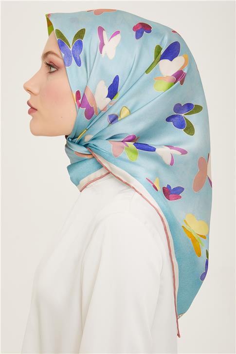Armine Geometrik Desenli Sura İpek Eşarp 24Ya9147 36 32