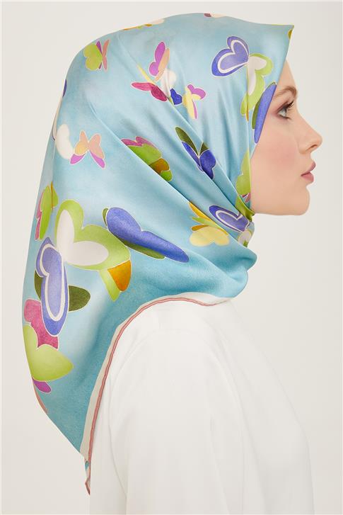 Armine Geometrik Desenli Sura İpek Eşarp 24Ya9147 36 32