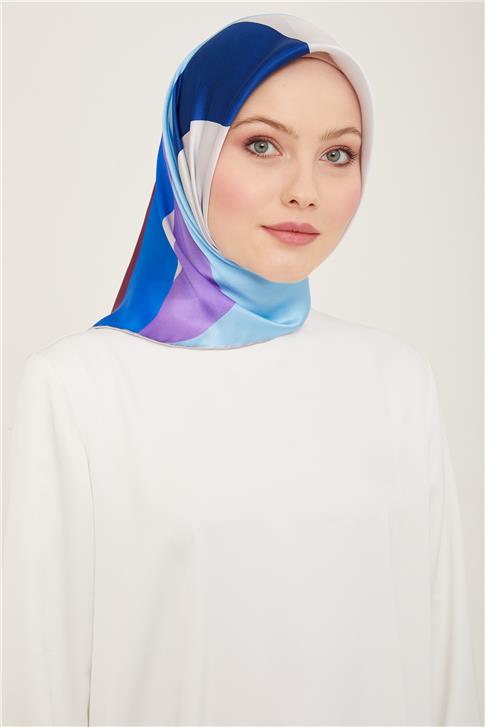 Armine Geometrik Desenli Twill İpek Eşarp 24Ya9148 31 31