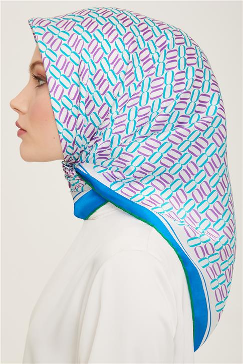 Armine Klasik Desenli Twill İpek Eşarp 24Ya9149 8 35