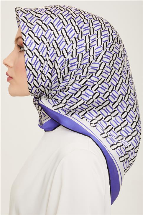 Armine Klasik Desenli Twill İpek Eşarp 24Ya9149 8 38