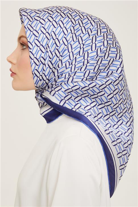 Armine Klasik Desenli Twill İpek Eşarp 24Ya9149 8 50