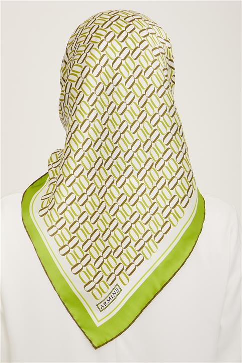 Armine Klasik Desenli Sura İpek Eşarp 24YA9149 50 54