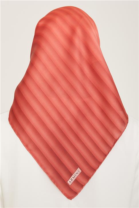 Armine Klasik Desenli Twill İpek Eşarp 24Ya9150 4 04