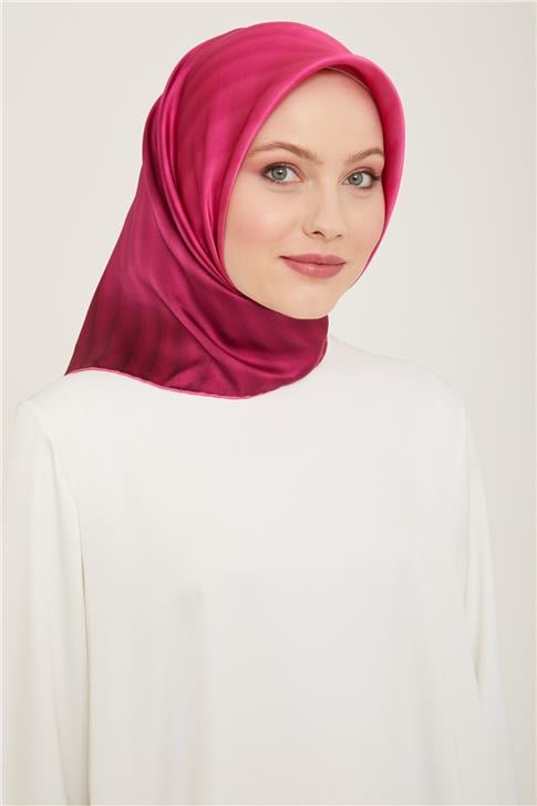 Armine Klasik Desenli Twill İpek Eşarp 24Ya9150 4 53