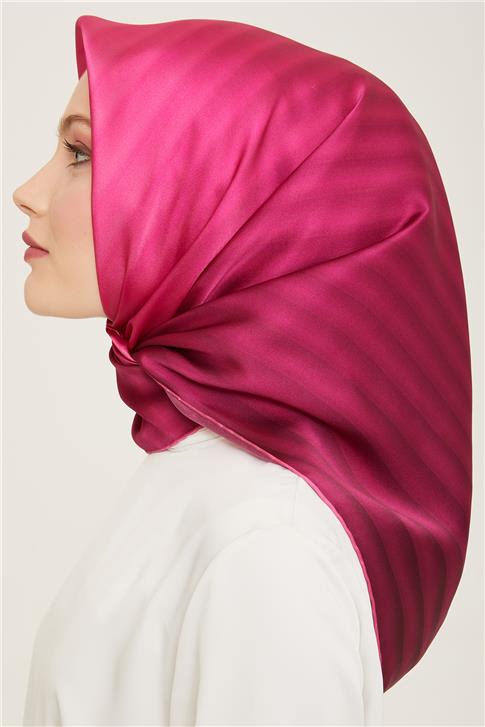 Armine Klasik Desenli Twill İpek Eşarp 24Ya9150 4 53