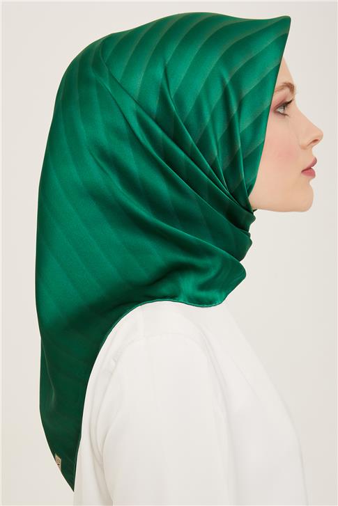 Armine Klasik Desenli Twill İpek Eşarp 24Ya9150 4 84