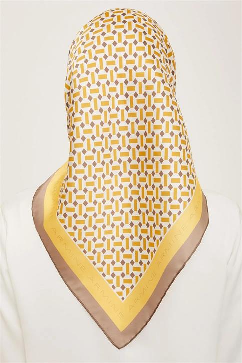 Armine Klasik Desenli Sura İpek Eşarp 24Ya9152 43 02