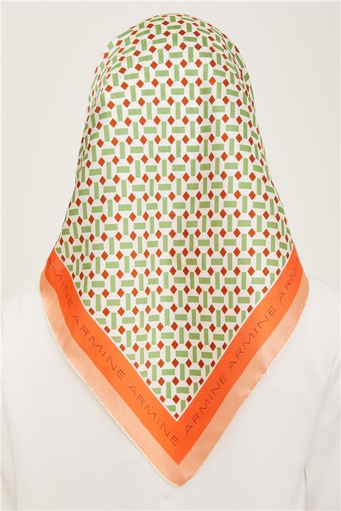 Armine Klasik Desenli Sura İpek Eşarp 24Ya9152 43 34