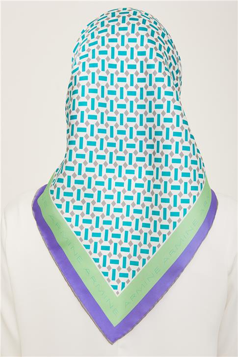 Armine Klasik Desenli Sura İpek Eşarp 24Ya9152 43 51