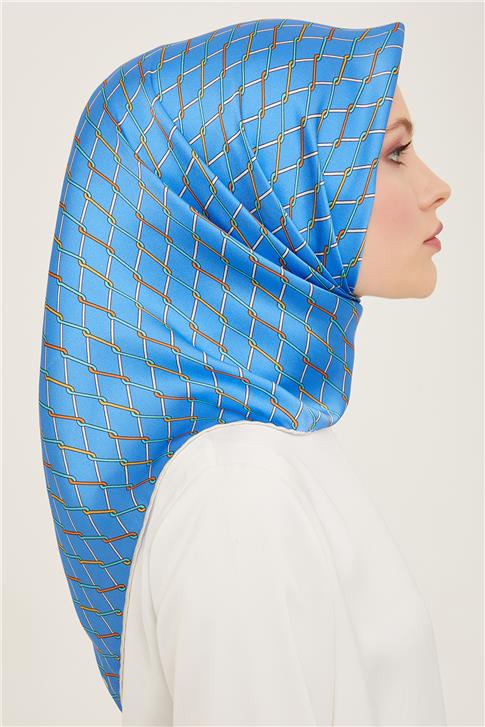 Armine Klasik Desenli Twill İpek Eşarp 24Ya9152 85 87