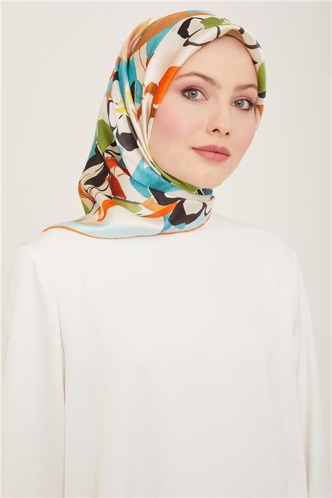 Armine Klasik Desenli Sura İpek Eşarp 24Ya9154 5 80