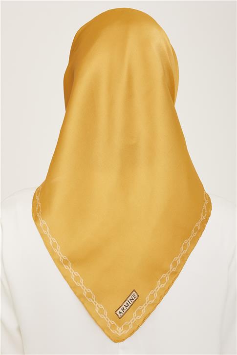 Armine Klasik Desenli Twill İpek Eşarp 24Ya9154 53 51