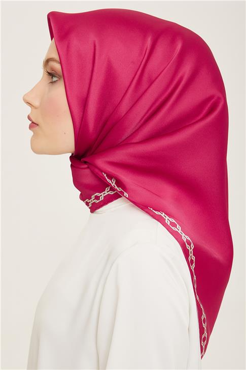 Armine Klasik Desenli Twill İpek Eşarp 24Ya9154 53 81