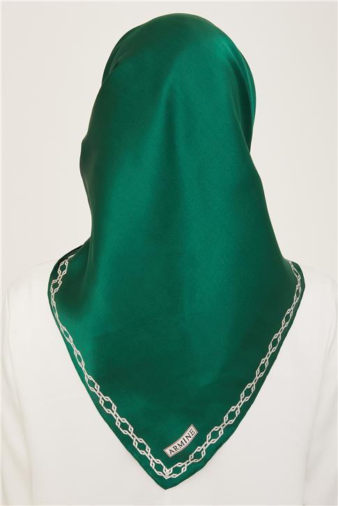 Armine Klasik Desenli Twill İpek Eşarp 24Ya9154 53 86